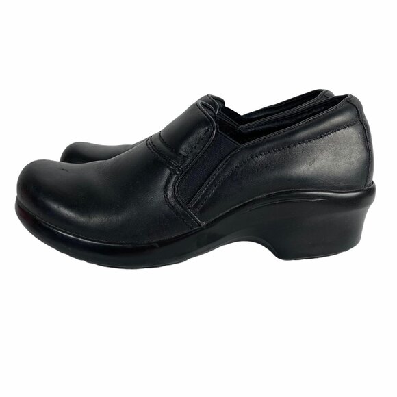 Ariat Sutter Baker Black Leather Slip On Clog Women's 8 - Picture 1 of 11